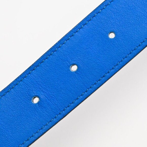 Hermes Belt Chaine D\'ancre Blue Hydra Iris